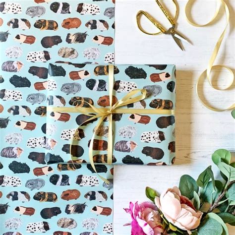 Guinea Pig Wrapping Paper Great T Wrap For Guinea Pig Etsy