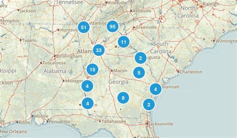 Explore The Most Popular State Parks In Georgia With Hand Curated Trail