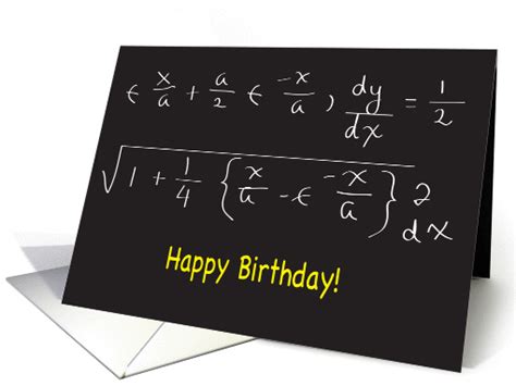 Birthday to Math Teacher, chalkboard, formulas card (1020719)