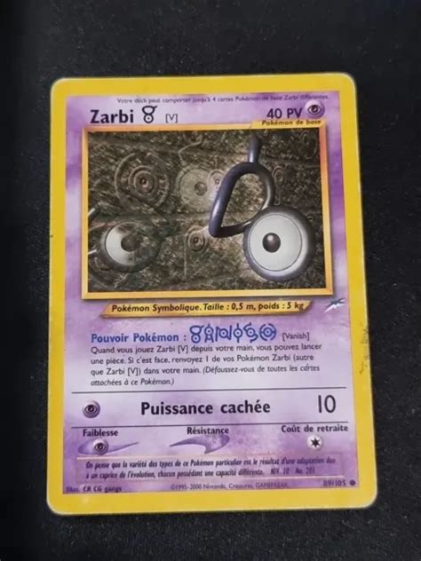 Carte Pok Mon Zarbi Wizard Neo Destiny Fr Lp Eur