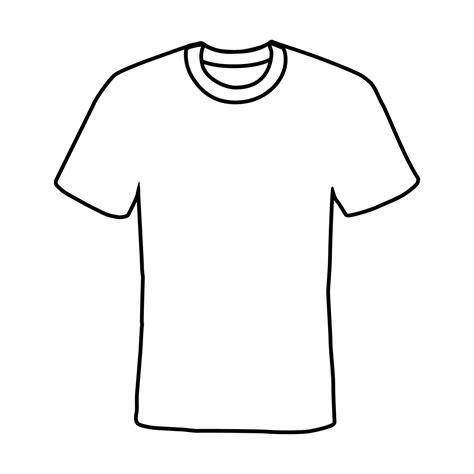 T Shirt Vector Design With Lines Suitable For Coloring 15533942 Vector