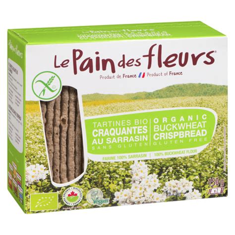 Le Pain Des Fleurs Gluten Free Organic Crispbread Buckwheat 150 G