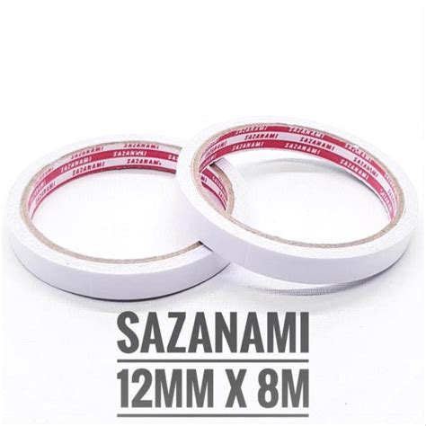 Jual Sazanami Double Tape Kertas Inch Mm X Mm Double Side Tape