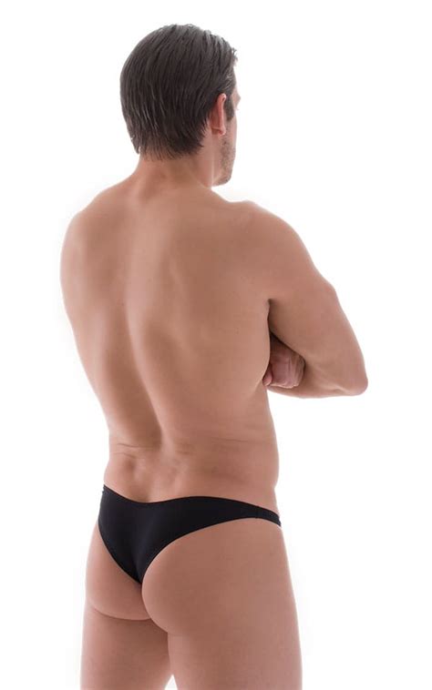 Tanga Cheekini Bikini In Super Thinskinz Black Skinzwear