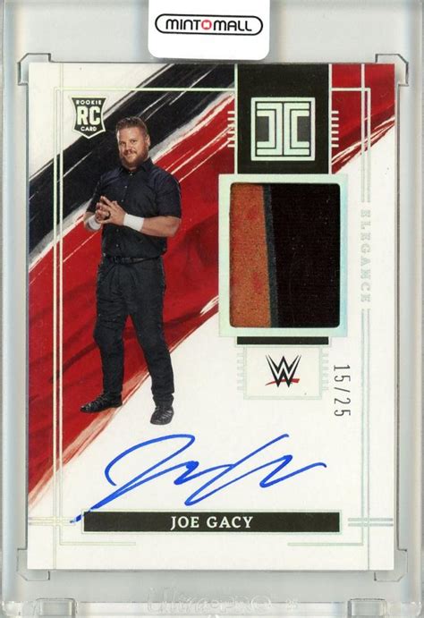 Mint Panini Impeccable Wwe Joe Gacy Elegance Rookie