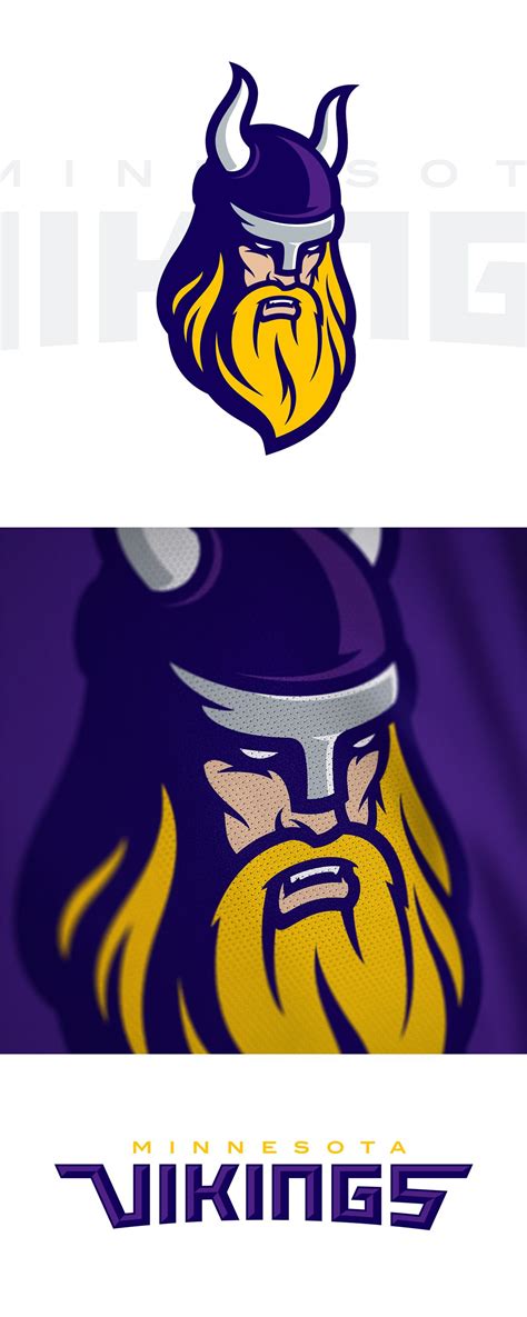 Minnesota Vikings Rebrand Concept | American Logo Sport Theme on ...