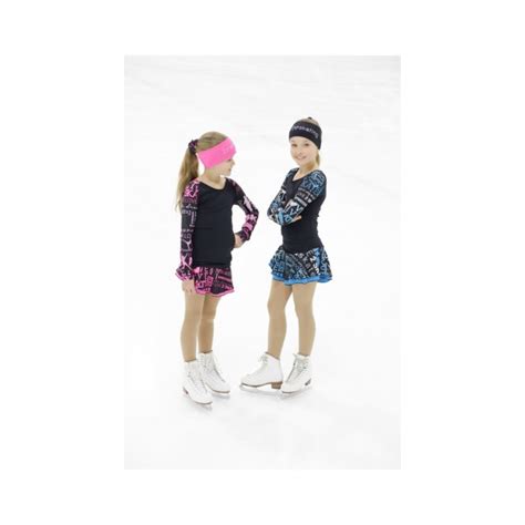 Jupette Patinage Double Noir Et Rose Sports De Glace France