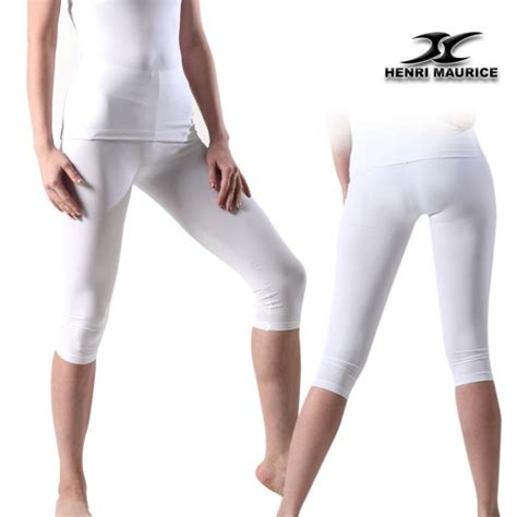 Compression Capri Pants Women Ec White Ourunderwear