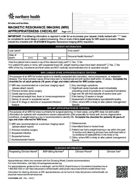 Fillable Online Physicians Northernhealth Instructions On How To Fill