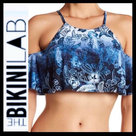 The Bikini Lab Swim Nwot The Bikini Lab Flounce Bikini Set Poshmark