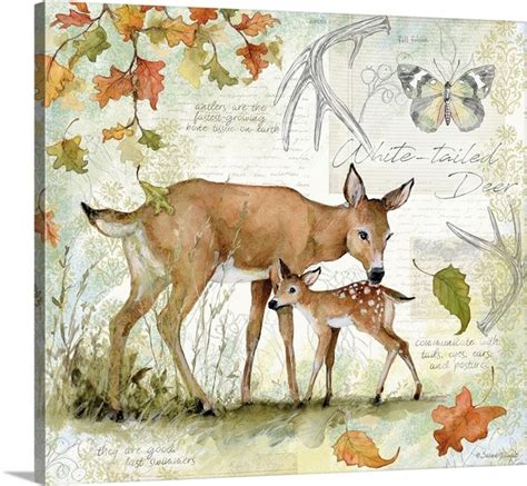 Deer & Fawn | Deer, Canvas prints, Art