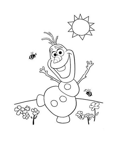 Olaf de Frozen Just Color Niños Dibujos para colorear para niños