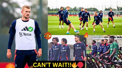 Breaking Man Utd Training Today De Ligt Zirkzee Mazraoui Mainoo