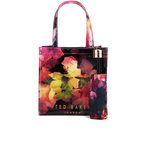 Ted Baker Women S Feltici Cascading Floral Umbrella Ikon Tote Bag Black