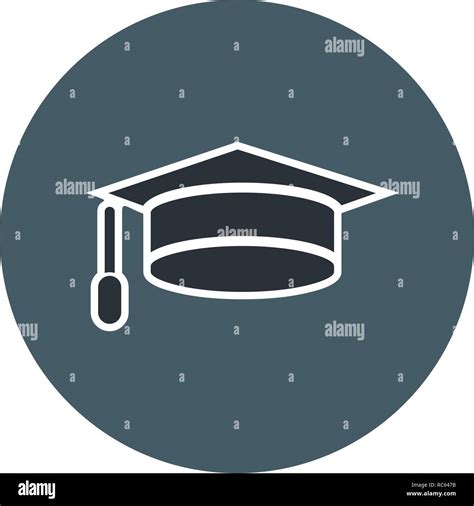 Vector Graduation Cap Icon Stock Vector Image And Art Alamy