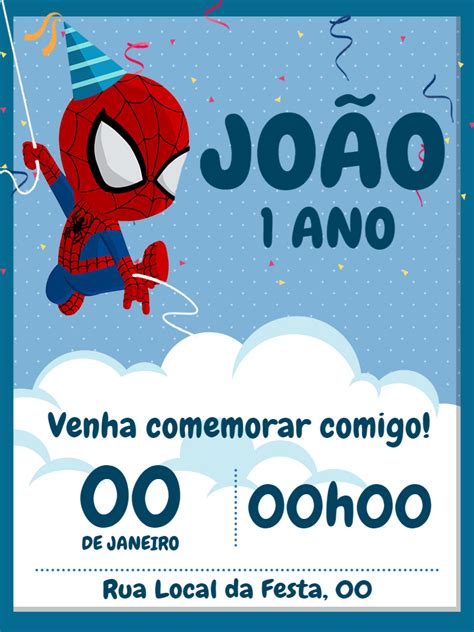 Marvel Spider Man Menino Vermelho Azul Infantil Her I Bebe