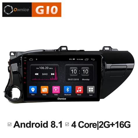 10 1 Inch Android 8 1 Unit For TOYOTA Hilux 2016 2017 2018 Car DVD