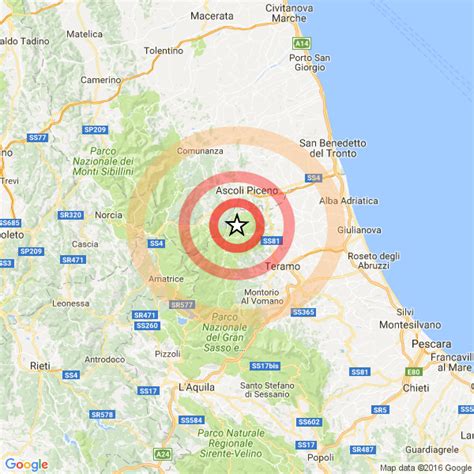 Terremoto In Abruzzo Sequenza Di Scosse Al Confine Con Le Marche