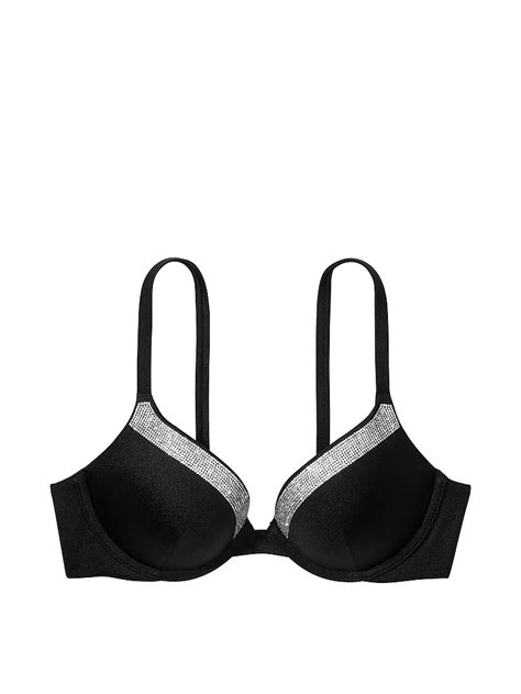 Buy Very Sexy Shine Trim Push Up Bikini Top Black Order Bikini Top Online Victoria S Secret