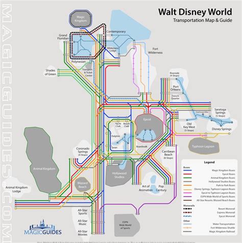 Walt Disney World Transportation Map - Transport Informations Lane