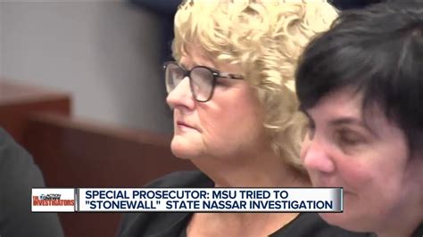 Special Prosecutor Report Msu Tried To Stonewall Investigation Into