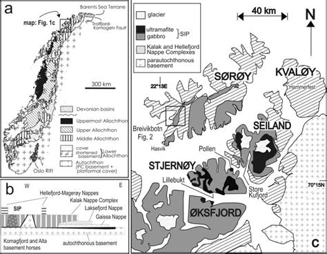 A Tectonic Map Of The Scandinavian Caledonides From Gee Et Al