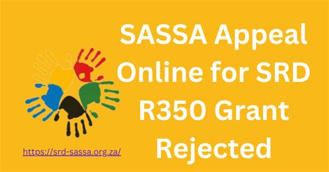 How To SASSA Appeal Online For SRD R350 Grant Declined