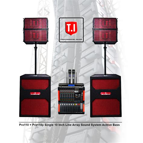 T I PRO Audio Professional DJ Concert Stage Line Array System Two Way