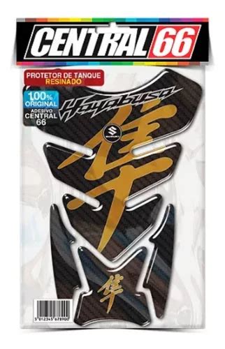 Protetor De Tanque Adesivo Suzuki Hayabusa Preto Dourado Parcelamento