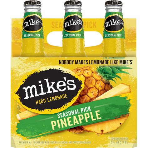 Mikes Hard Lemonade Beer Hard Lemonade Pineapple 6 Pack The