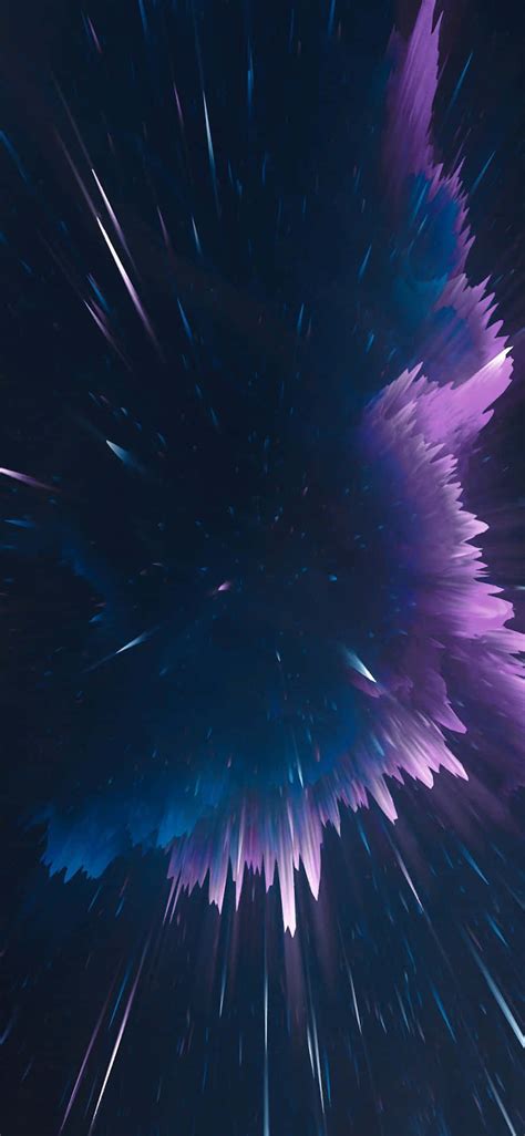 Download Iphone Xr Space Purple Explosion Wallpaper