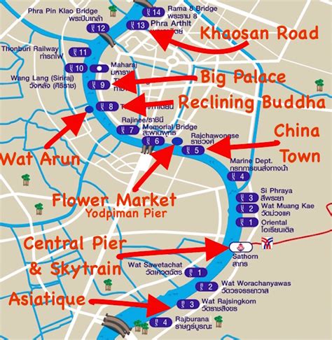 River Map Bangkok