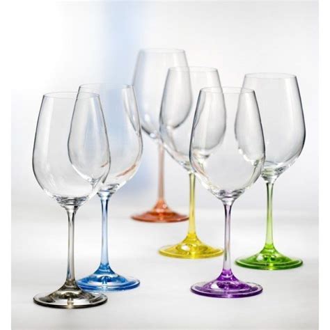 Colored Wine Glasses With Stems The Stemless Shape Means They Re