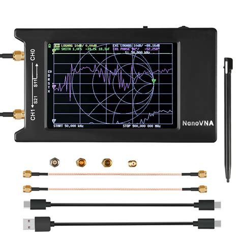 Nanovna H4 벡터 네트워크 분석기 10Khz 1 5Ghz 안테나 분석기 HF VHF UHF VNA 1950mAh