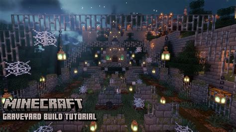 Minecraft | How To Build A Graveyard & Crypt | Tutorial - YouTube