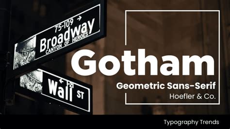 Gotham Font | Font & Swatch