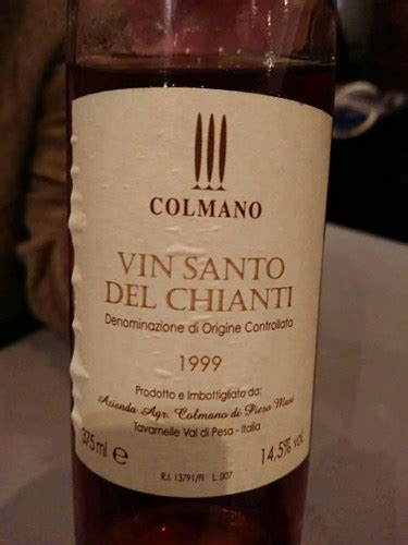 Colmano Vin Santo Del Chianti Vivino Australia