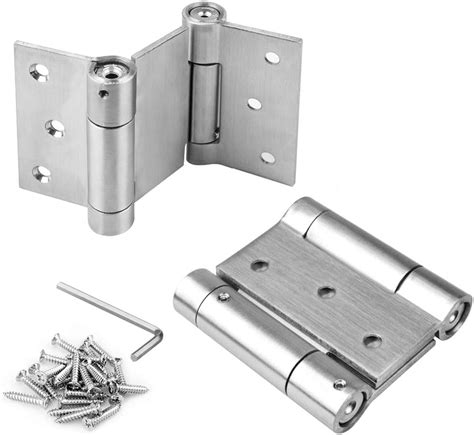 Buy 2 Pack 3 Inch Double Action Spring Door Hinges 201 Stainless Steel Saloon Door Hinges