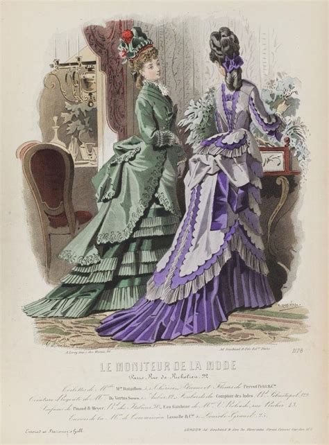 Le Moniteur De La Mode 1874 Fashion Illustration Vintage Fashion