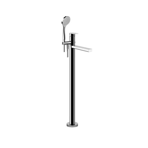 Miscelatore Esterno Vasca Piantana Freestanding Da Terra Con Doccetta