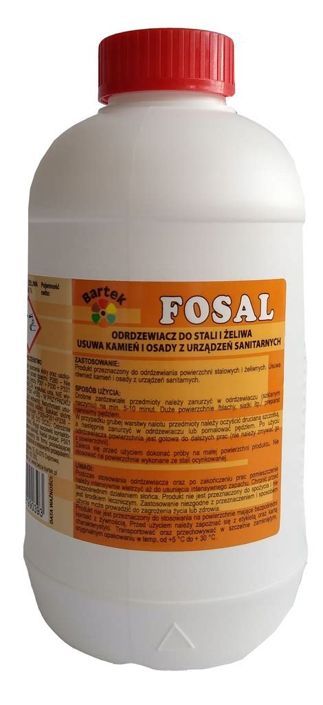 FOSOL FOSAL ODRDZEWIACZ DO STALI I ŻELIWA 5L 5 9855598588