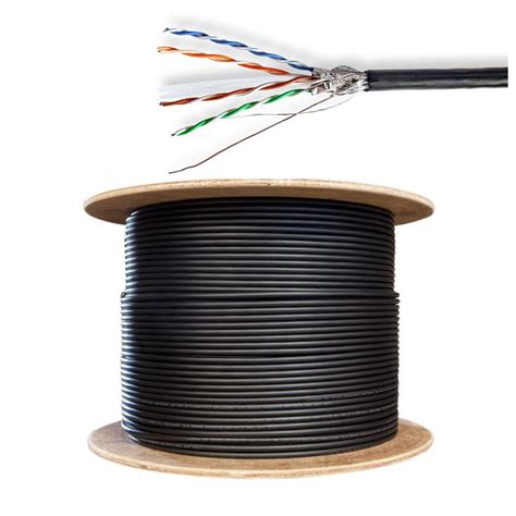 CCBG8594BK305S Cabo de Rede FTP CAT6 4x2xaWg23 Rígido 305m Preto