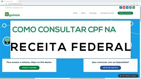 Como Consultar Se O Cpf Est Regular Na Receita Federal