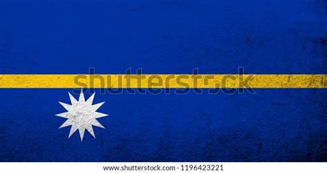 Republic Nauru Pleasant Island National Flag Stock Illustration