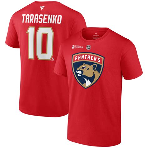 Mens Fanatics Vladimir Tarasenko Red Florida Panthers 2024 Stanley Cup