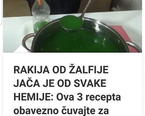 Rakija Od Alfije Ja A Je Od Svake Hemije Ova Recepta Obavezno