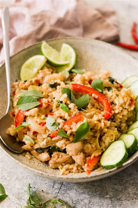Thai Basil Chicken Fried Rice | What Great Grandma Ate