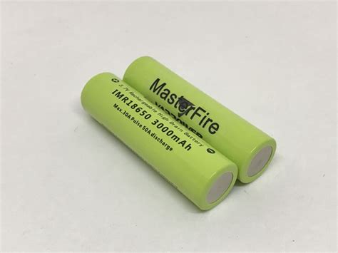 2pcs Lot Original MasterFire 3 7V IMR 18650 3000mAh High Drain 30A