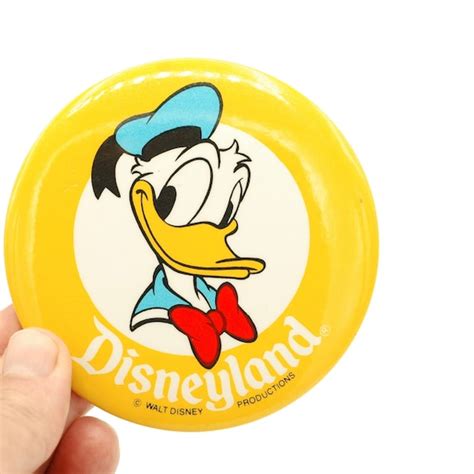 Vintage Disneyland Donald Duck Pin 1970s Disney Butt Gem