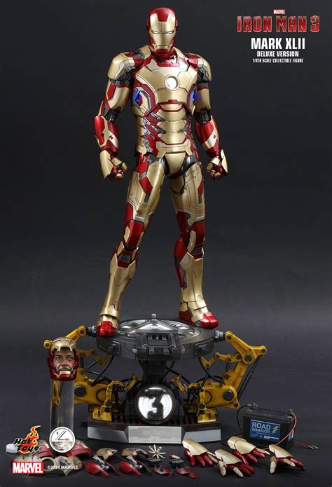 Mark Xlii Deluxe Version Reissue Hot Toys Qs008 Iron Man 3 1 4th Scale Collectible Figure